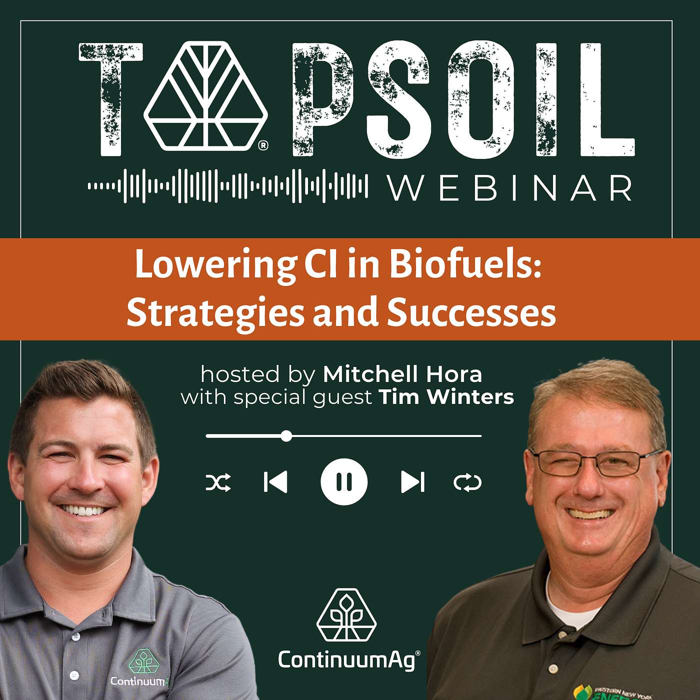 Lowering CI in Biofuels: Strategies and Successes | TopSoil Webinar cover art