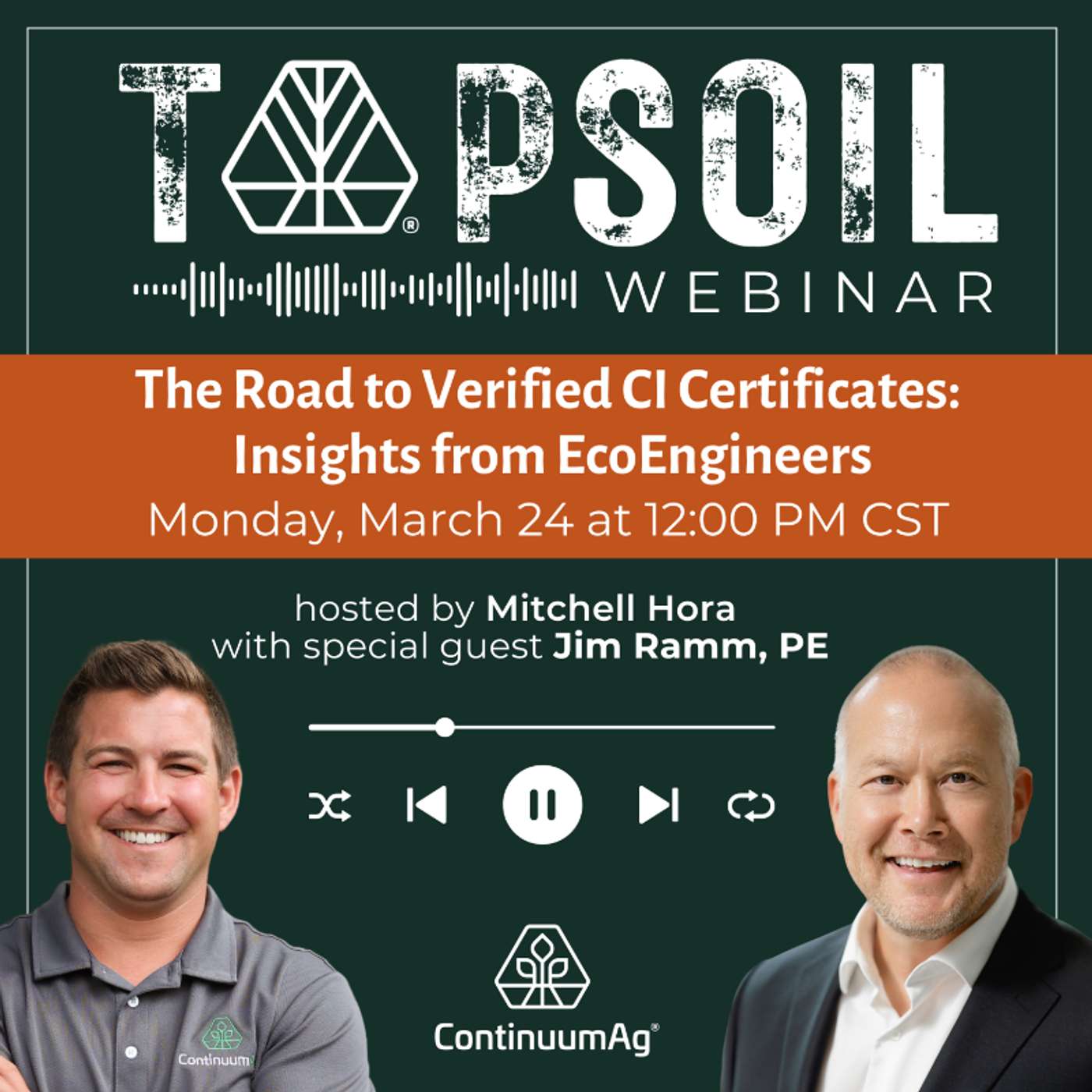 The Road to Verified Carbon Intensity Certificates from Continuum Ag & EcoEngineers  l  TopSoil Webinar cover art