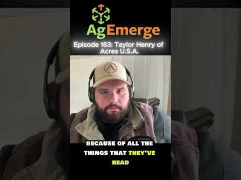 AgEmerge Podcast 163 with Taylor Henry - ACRES U.S.A. #farming #regenerativeagriculture #books cover art