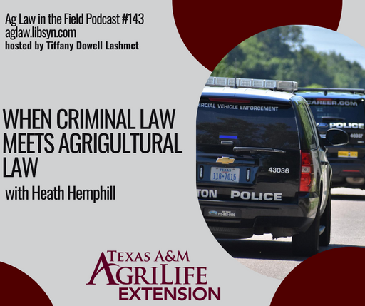 Episode #143 - Heath Hemphill (When Criminal Law Meets Ag Law) cover art