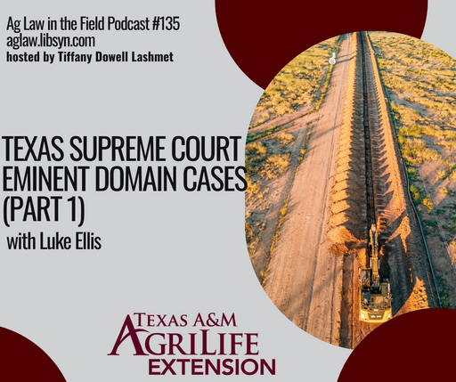 Episode #135 - Luke Ellis (TX Supreme Court Eminent Domain Decisions Part 1) cover art