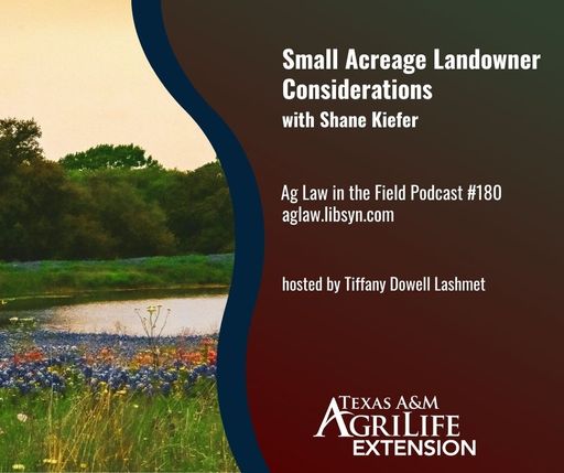 Episode #180: Shane Kiefer (Small Acreage Landowner Considerations) cover art