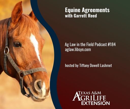 Episode #184: Garrett Reed (Equine Agreements) cover art