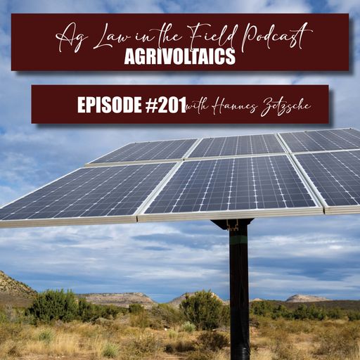 Episode #201: Hannes Zetzsche (Agrivoltaics) cover art