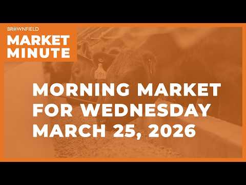 Soybeans higher in the overnight | Morning Market Minute for March 25, 2026