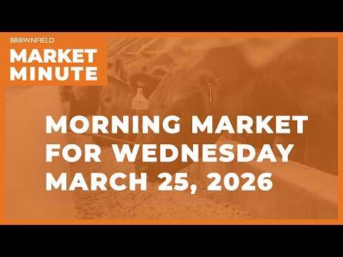 Soybeans higher in the overnight | Morning Market Minute for March 25, 2026 cover art