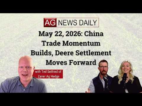 May 22, 2026: China Trade Momentum Builds, Deere Settlement Moves Forward cover art