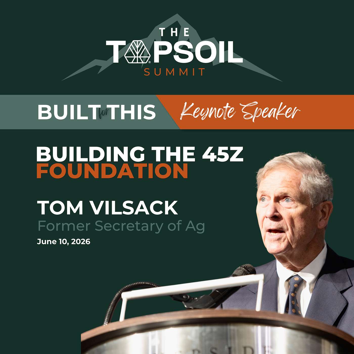 Building the 45Z Foundation  l  Tom Vilsack - 2026 TopSoil Summit cover art