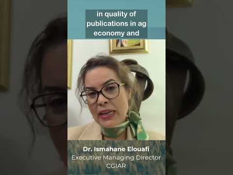 Dr. Ismahane Elouafi, Executive Managing Director of CGIAR cover art