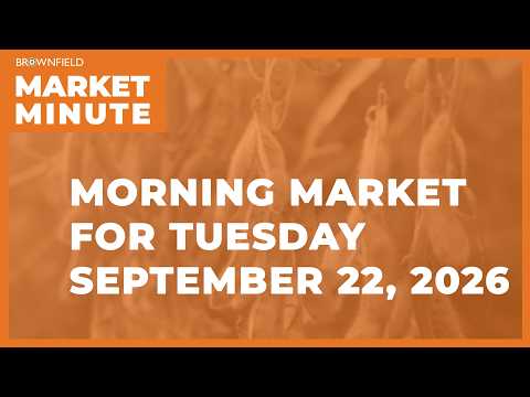 Soybeans were down overnight | Morning Market Minute