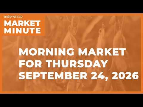 Soybeans were up overnight | Morning Market Minute cover art
