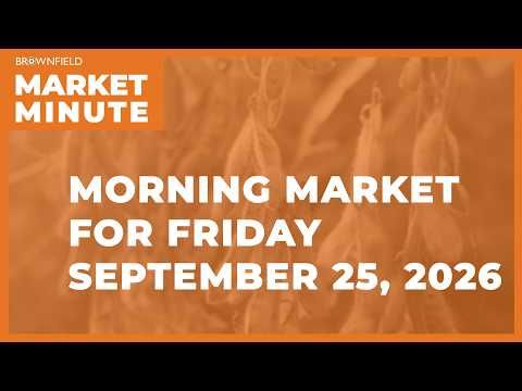 Grains and oilseeds were lower overnight | Morning Market Minute cover art